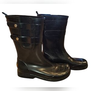 Sperry Topsider Women's Black Lined Rainboots